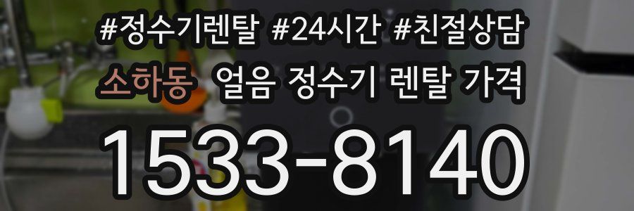 소하동 얼음 정수기 렌탈 가격