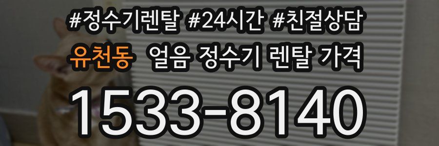 유천동 얼음 정수기 렌탈 가격