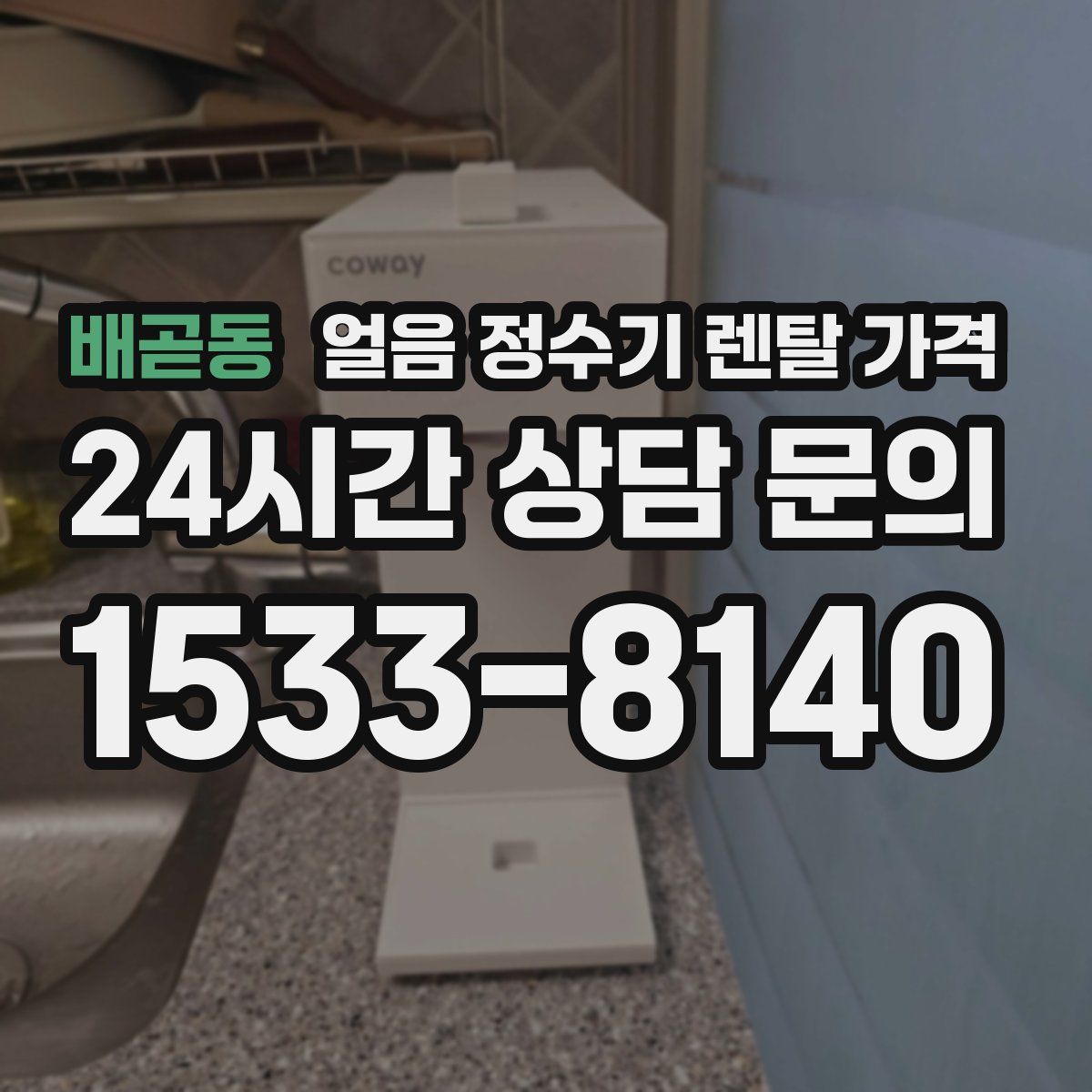 배곧동 얼음 정수기 렌탈 가격