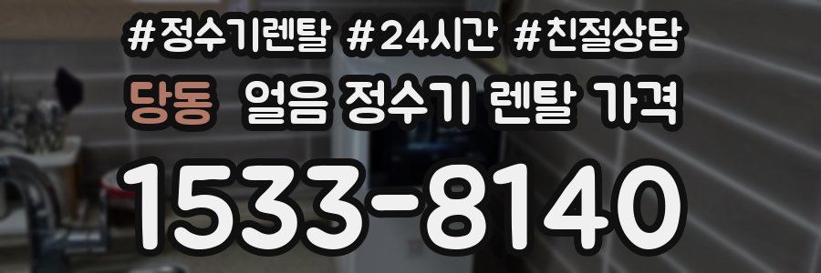 당동 얼음 정수기 렌탈 가격