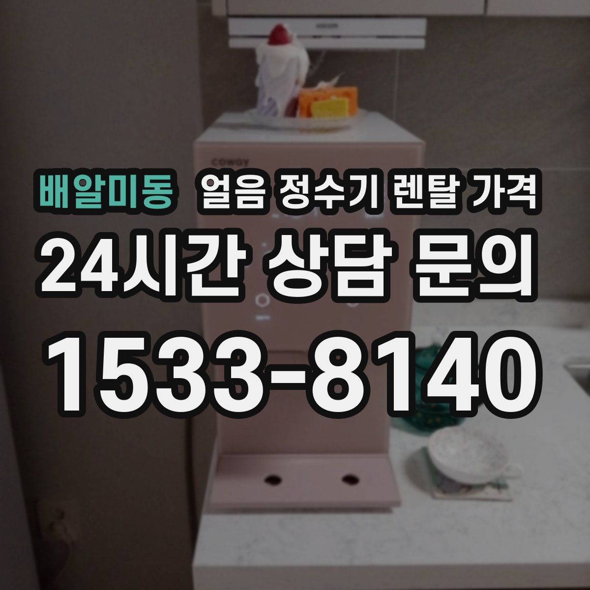 배알미동 얼음 정수기 렌탈 가격