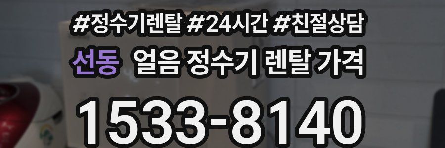 선동 얼음 정수기 렌탈 가격