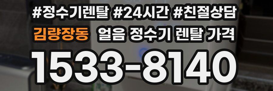 김량장동 얼음 정수기 렌탈 가격
