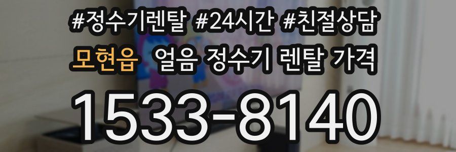 모현읍 얼음 정수기 렌탈 가격