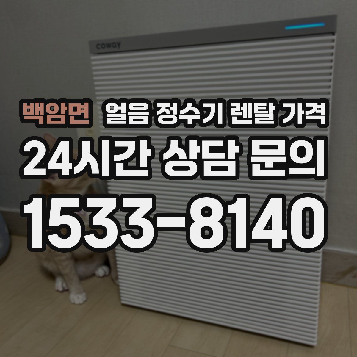 백암면 얼음 정수기 렌탈 가격