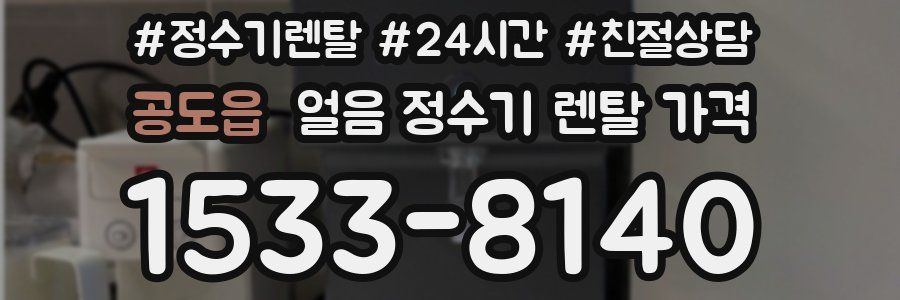 공도읍 얼음 정수기 렌탈 가격