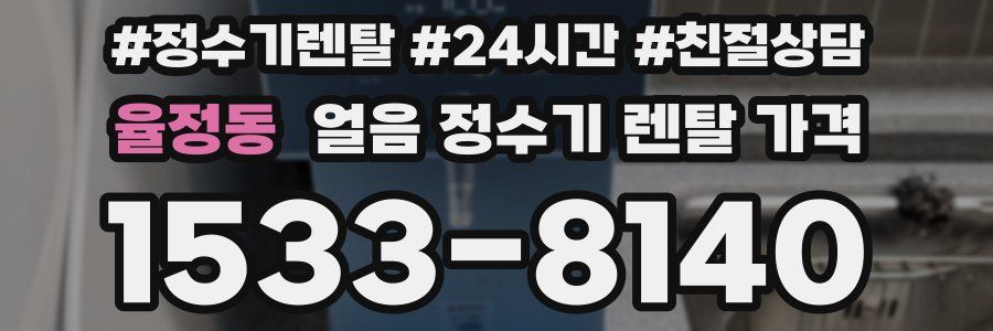 율정동 얼음 정수기 렌탈 가격