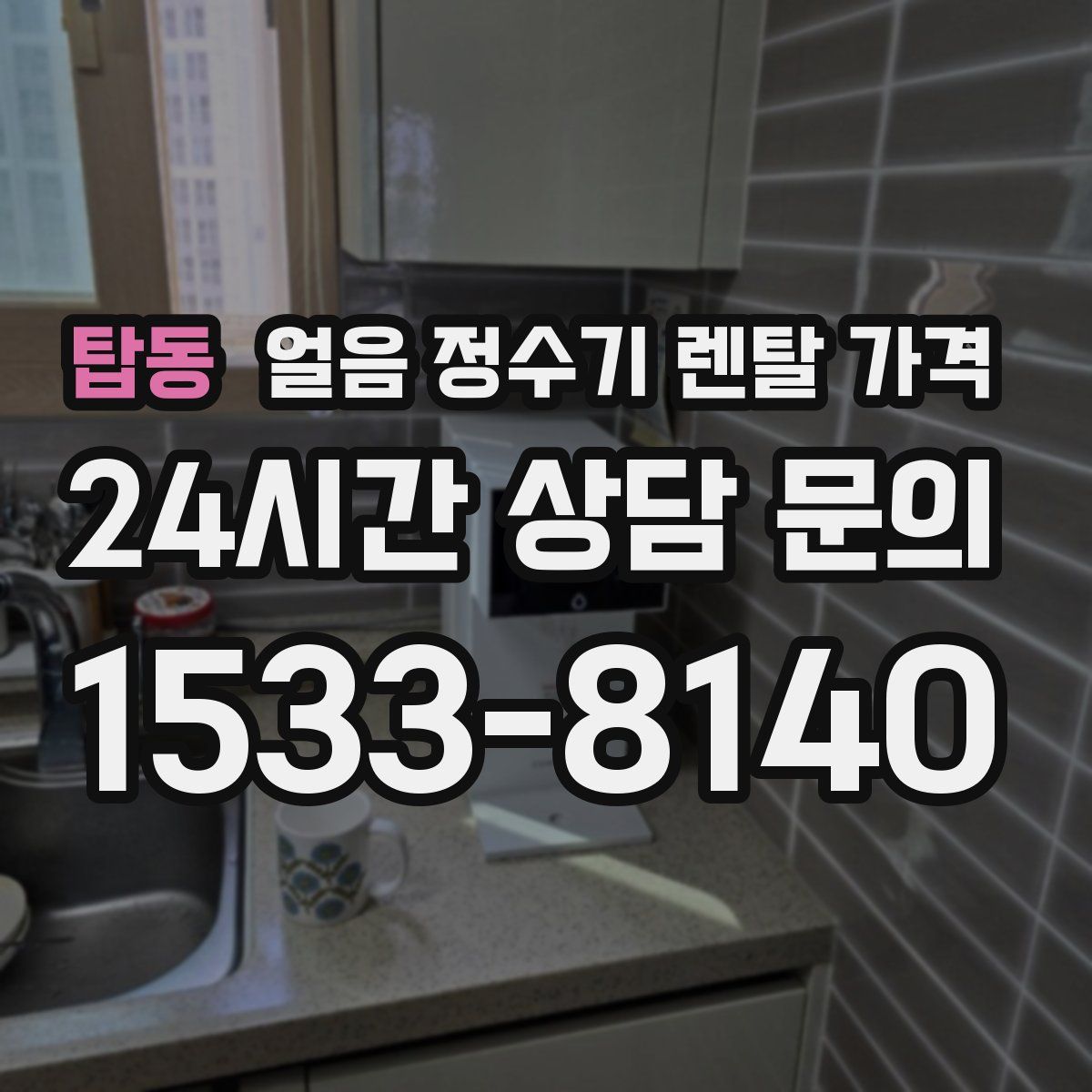 탑동 얼음 정수기 렌탈 가격