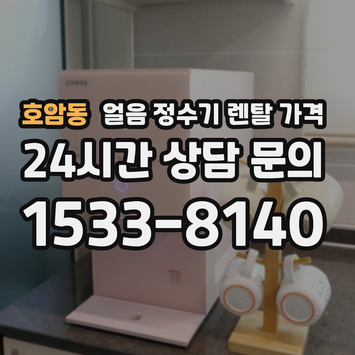 호암동 얼음 정수기 렌탈 가격