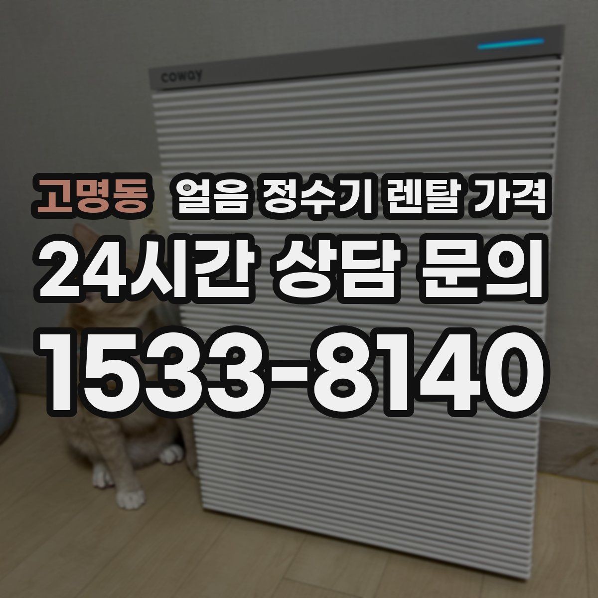고명동 얼음 정수기 렌탈 가격 오프라인 상담이 필요한 경우