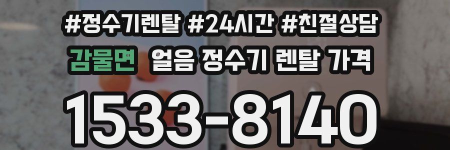 감물면 얼음 정수기 렌탈 가격