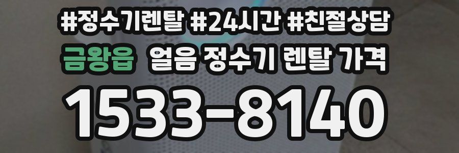 금왕읍 얼음 정수기 렌탈 가격