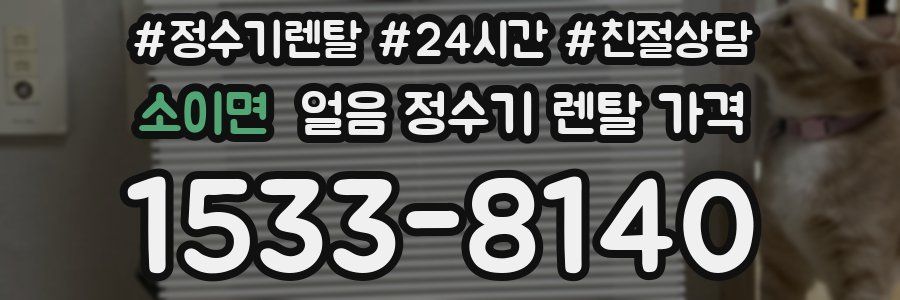 소이면 얼음 정수기 렌탈 가격