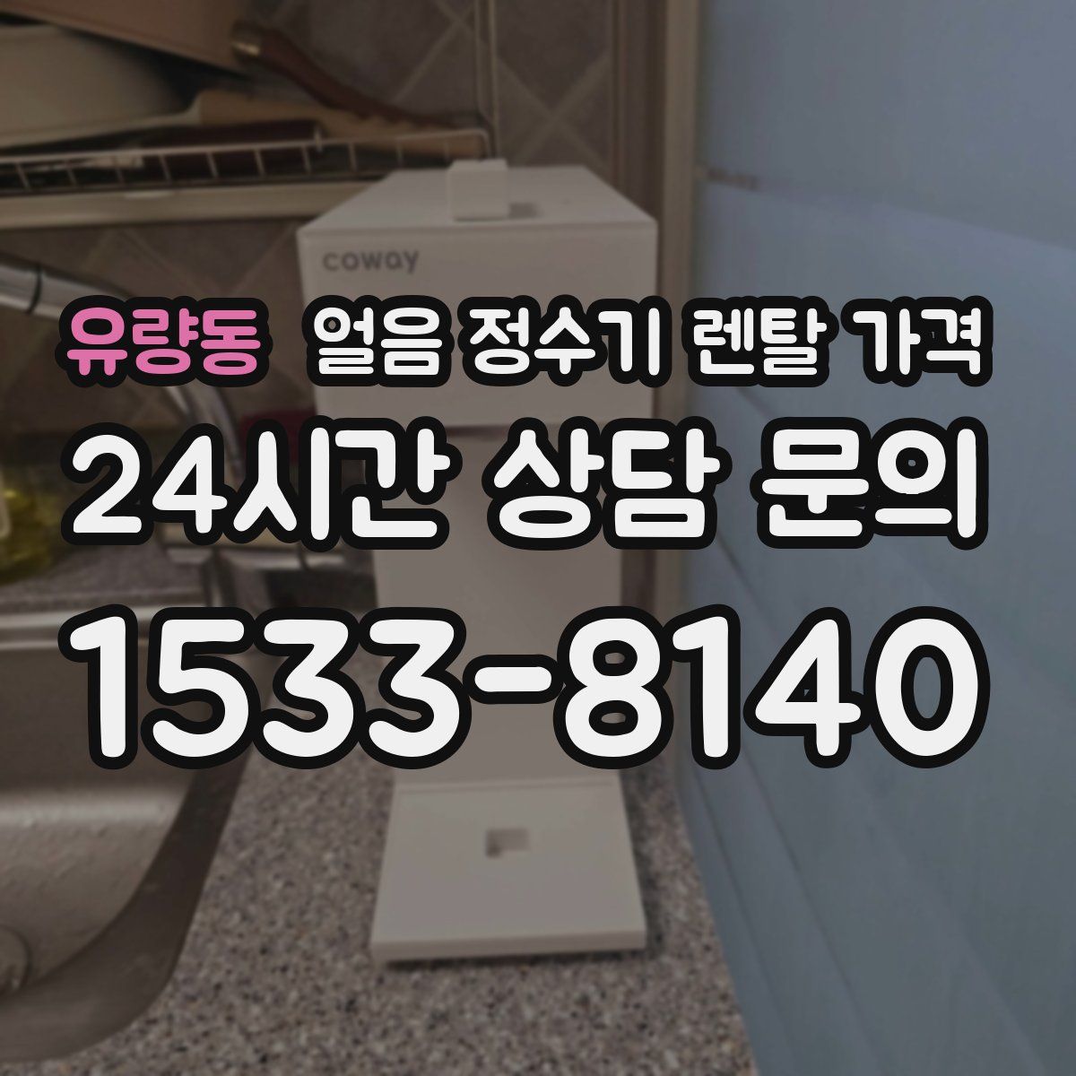 유량동 얼음 정수기 렌탈 가격