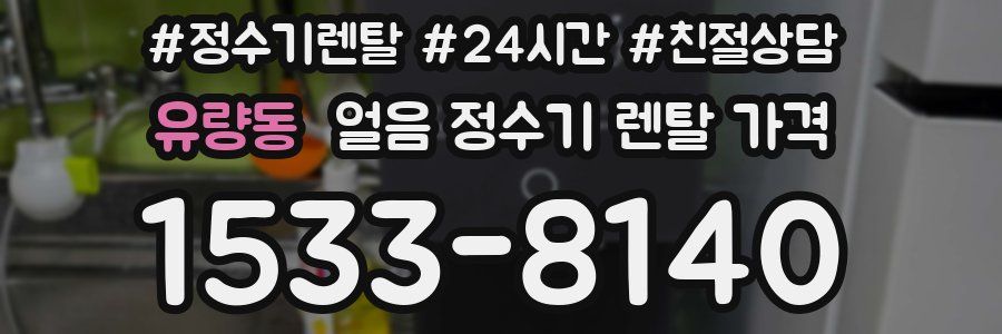 유량동 얼음 정수기 렌탈 가격