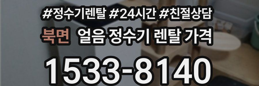 북면 얼음 정수기 렌탈 가격