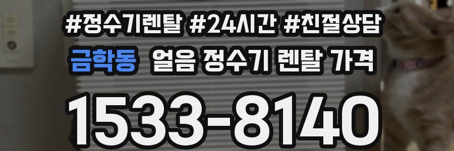 금학동 얼음 정수기 렌탈 가격