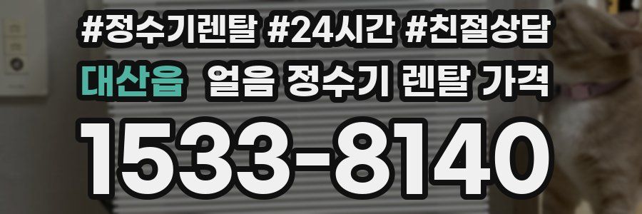 대산읍 얼음 정수기 렌탈 가격