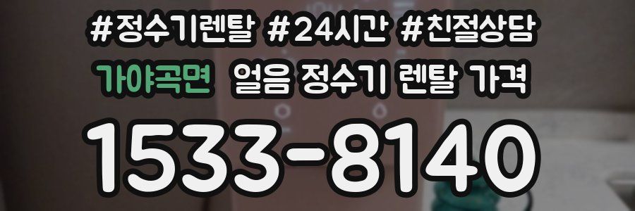 가야곡면 얼음 정수기 렌탈 가격