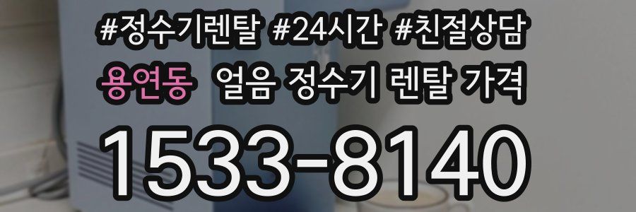 용연동 얼음 정수기 렌탈 가격