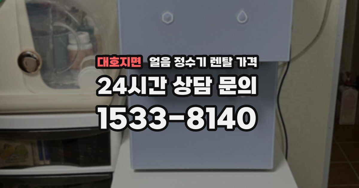 대호지면 얼음 정수기 렌탈 가격