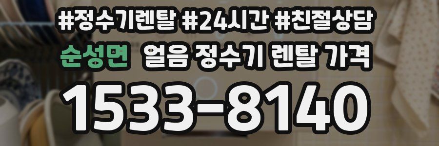 순성면 얼음 정수기 렌탈 가격