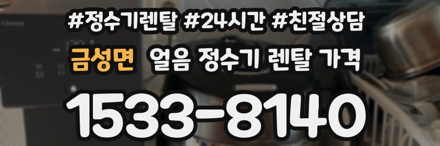 금성면 얼음 정수기 렌탈 가격