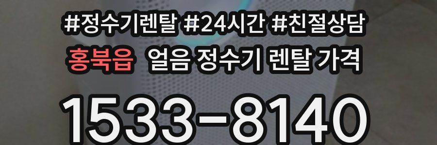 홍북읍 얼음 정수기 렌탈 가격