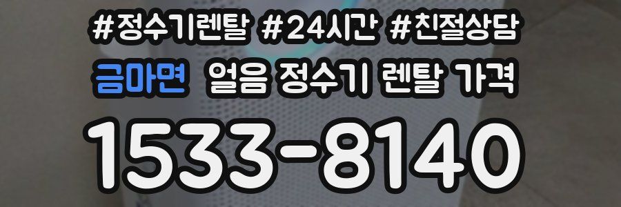 금마면 얼음 정수기 렌탈 가격