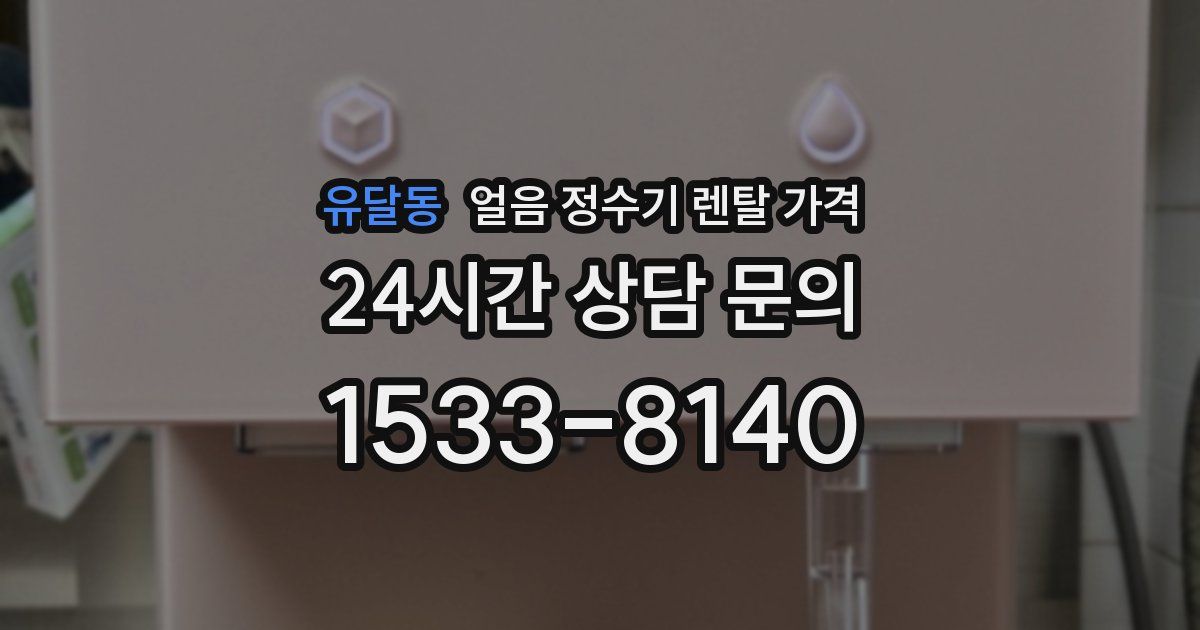 유달동 얼음 정수기 렌탈 가격