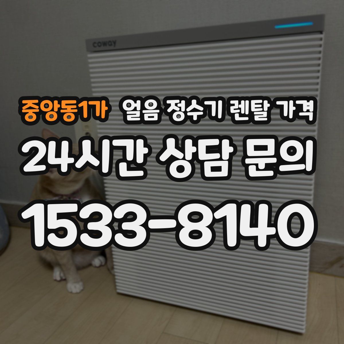 중앙동1가 얼음 정수기 렌탈 가격