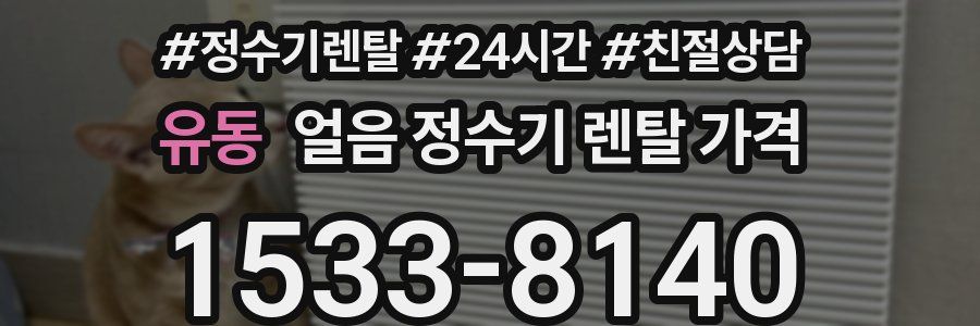 유동 얼음 정수기 렌탈 가격