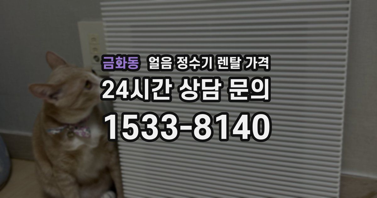 금화동 얼음 정수기 렌탈 가격