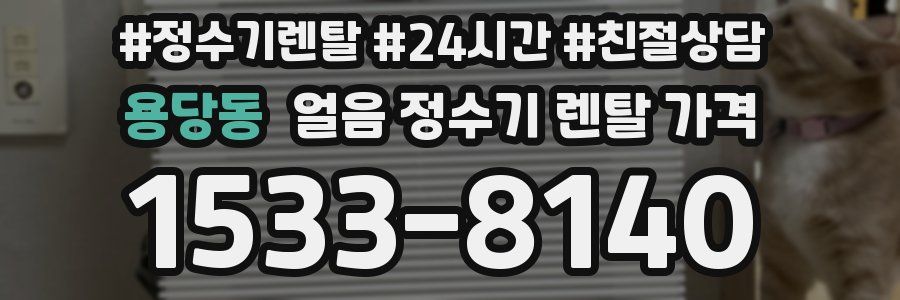 용당동 얼음 정수기 렌탈 가격