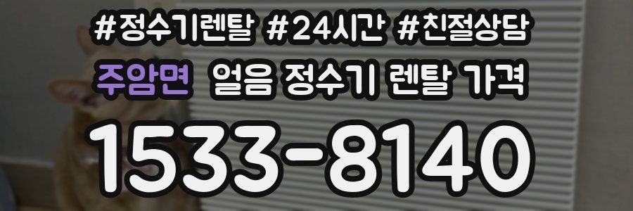 주암면 얼음 정수기 렌탈 가격