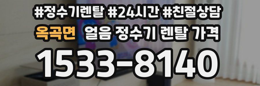 옥곡면 얼음 정수기 렌탈 가격