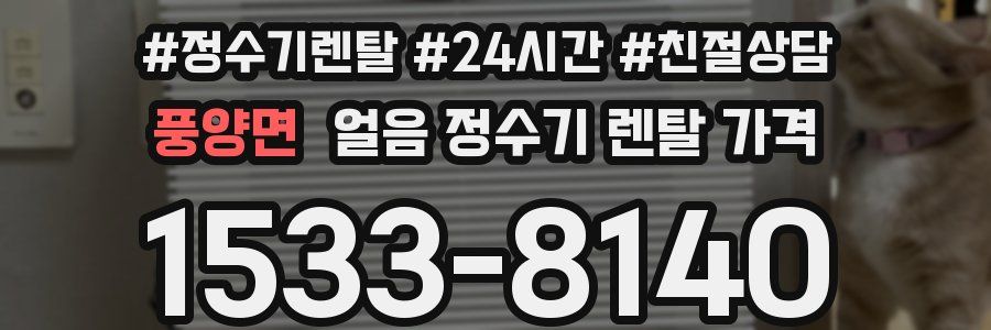 풍양면 얼음 정수기 렌탈 가격