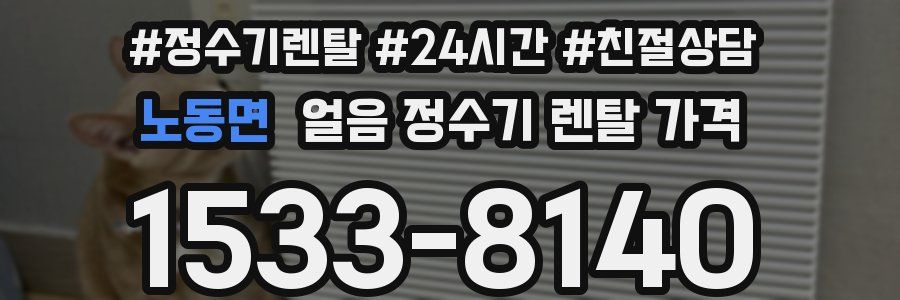 노동면 얼음 정수기 렌탈 가격