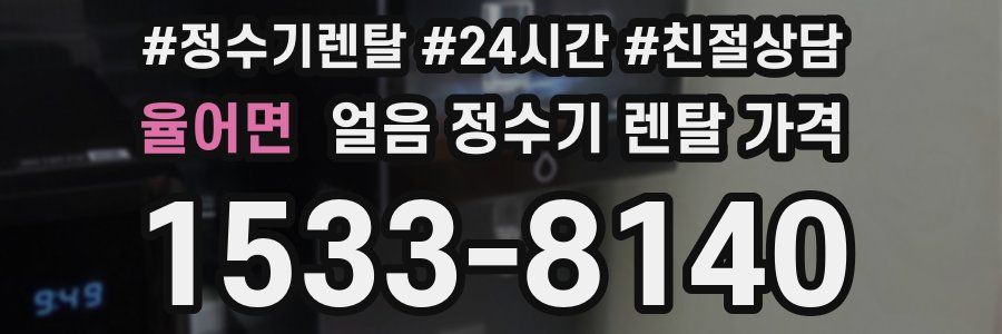 율어면 얼음 정수기 렌탈 가격