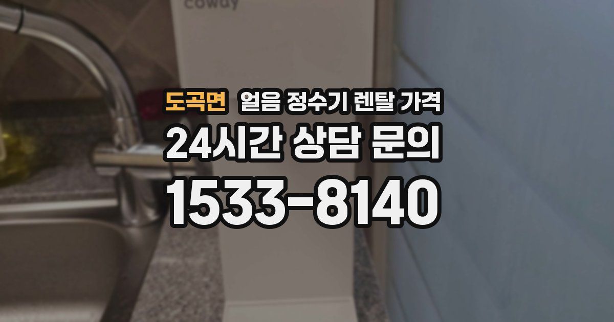 도곡면 얼음 정수기 렌탈 가격