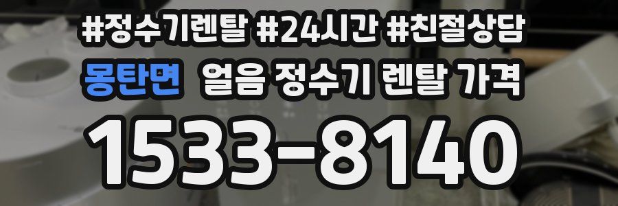 몽탄면 얼음 정수기 렌탈 가격