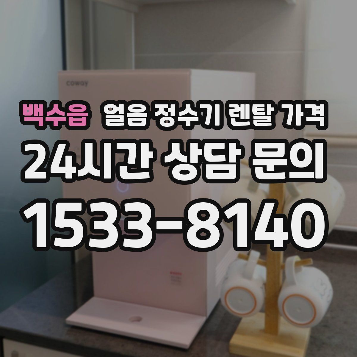 백수읍 얼음 정수기 렌탈 가격