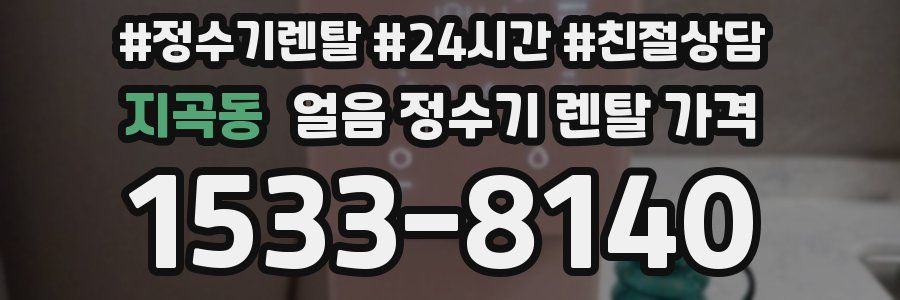 지곡동 얼음 정수기 렌탈 가격