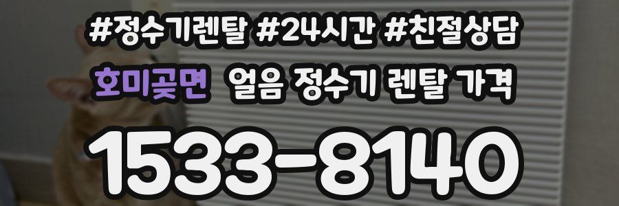 호미곶면 얼음 정수기 렌탈 가격