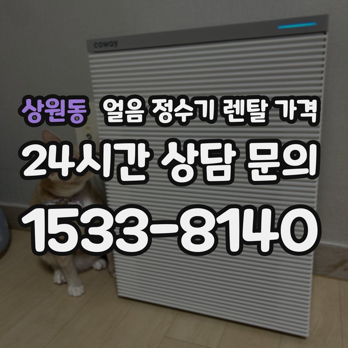 상원동 얼음 정수기 렌탈 가격