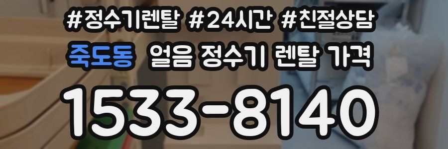 죽도동 얼음 정수기 렌탈 가격