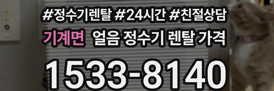 기계면 얼음 정수기 렌탈 가격