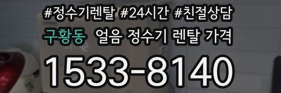 구황동 얼음 정수기 렌탈 가격