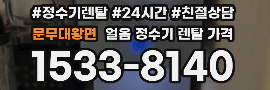 문무대왕면 얼음 정수기 렌탈 가격