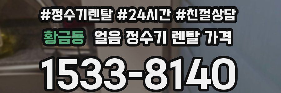 황금동 얼음 정수기 렌탈 가격